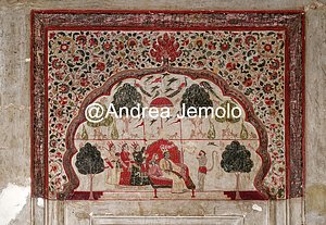 Raja Mahal or Raja Mandir Affresco nelle Camere Reali | Andrea Jemolo