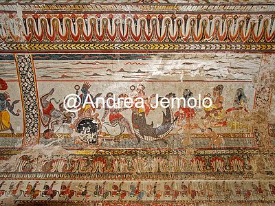 Raja Mahal or Raja Mandir Fresco in Royal Chambers | Andrea Jemolo