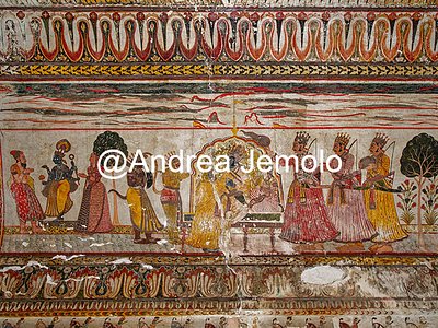 Raja Mahal or Raja Mandir Fresco in Royal Chambers | Andrea Jemolo