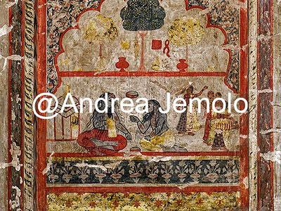 Raja Mahal or Raja Mandir Fresco in Royal Chambers | Andrea Jemolo