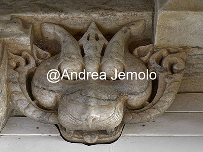 Ranakpur Jain temple - Chaturmukha Dharana Vihara Sculpture of an Evil Spirit | Andrea Jemolo