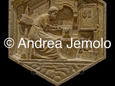 Museo dell'Opera del Duomo Istorated reliefs of Giotto’s Bell Tower - Tubalcain, inventor of metalworking | Andrea Jemolo
