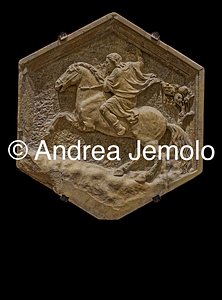 Museo dell'Opera del Duomo Rilievi istoriati dal Campanile di Giotto - L'equitazione | Andrea Jemolo