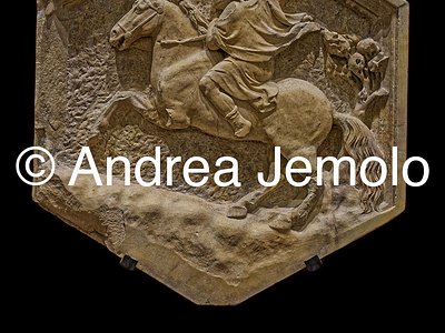 Museo dell'Opera del Duomo Istorated reliefs of Giotto’s Bell Tower - Horse riding | Andrea Jemolo