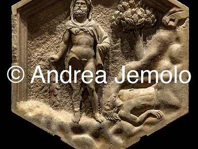 Museo dell'Opera del Duomo Istorated reliefs of Giotto’s Bell Tower - Hercules and Cacus | Andrea Jemolo