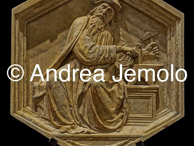 Museo dell'Opera del Duomo Istorated reliefs of Giotto’s Bell Tower - Pythagoras as an allegory of Astrology (or Harmony) | Andrea Jemolo