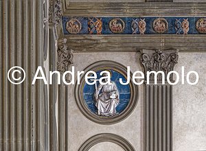 Cappella Pazzi Lato Destro - Medaglione in terracotta con un Apostolo | Andrea Jemolo
