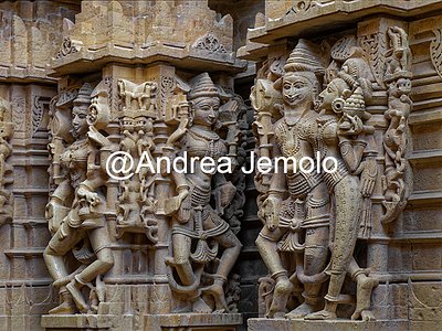 Jaisalmer Fort Relief work, Chandraprabhu Jain temple in the fort, Jaisalmer | Andrea Jemolo
