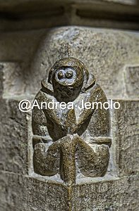 Forte di Jaisalmer Scultura di una scimmia nel tempio Jainista Chandraprabhu | Andrea Jemolo