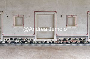 Forte Kumbhalgarh Pittura murale del palazzo con i combattimenti fra gli elefanti | Andrea Jemolo