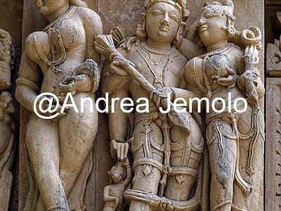 Parshvanatha Temple Cross-legged Apsara and Vishnu-Lakshmi | Andrea Jemolo