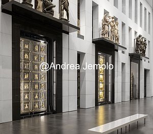 Museo dell'Opera del Duomo Ricostruzione delle facciate del Battistero con le porte originali nella Sala del Paradiso | Andrea Jemolo