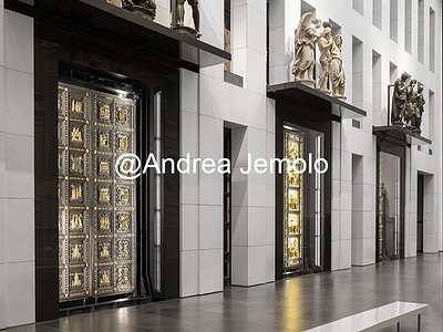 Museo dell'Opera del Duomo Reconstruction of the Baptistery facades with the original doors in the Paradise Hall | Andrea Jemolo