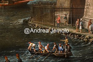 Collezione privata L'Arsenale di Civitavecchia di Gian Lorenzo Bernini - Olio su tela | Andrea Jemolo