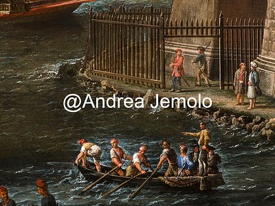 Private collection The Bernini Arsenale of Civitavecchia - Oil on canvas | Andrea Jemolo
