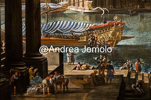 Collezione privata L'Arsenale di Civitavecchia di Gian Lorenzo Bernini - Olio su tela | Andrea Jemolo