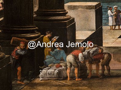 Private collection The Bernini Arsenale of Civitavecchia - Oil on canvas | Andrea Jemolo