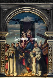 Basilica di Santa Maria Gloriosa dei Frari Madonna and Child Enthroned with Franciscan saints | Andrea Jemolo