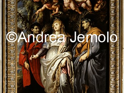 Saint Mary of Vallicella Saints Flavia Domitilla, Nereus and Achilles | Andrea Jemolo