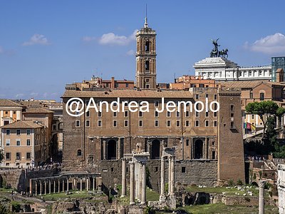 Campidoglio Palazzo Senatorio - Vista dal Foro - Tabularium | Andrea Jemolo