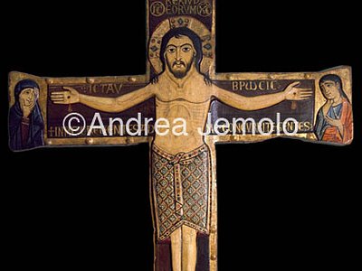 Monastery of St. Michael Cross painted with living Christ | Andrea Jemolo