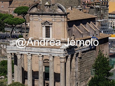 Tempio di Antonino e Faustina - San Lorenzo in Miranda Vista dall'alto | Andrea Jemolo