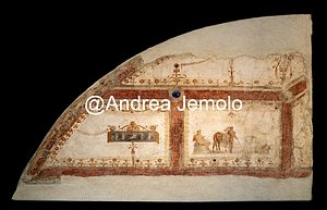 Museo Palatino o Antiquarium Decorazione pittorica del ninfeo della Domus Transitoria - I secolo D.C. | Andrea Jemolo