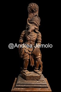 Napier Museum Mahishasura, wood carving, cm. 82 x 57 | Andrea Jemolo