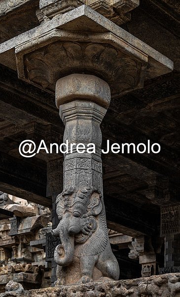 Airavatesvara Temple Yali pillar. Part lion and part elephant | Andrea Jemolo