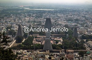 Arunachalesvara temple View of the Arunachalesvara temple towers from the Arunachala hill | Andrea Jemolo