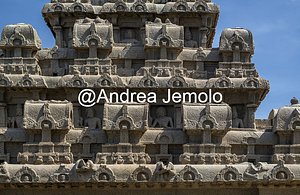 Pancha Rathas also known as Five Rathas or Pandava Rathas Dharmaraja Ratha - Roof carved in the rock | Andrea Jemolo