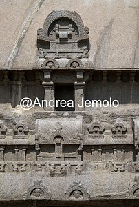 Pancha Rathas also known as Five Rathas or Pandava Rathas Bhima Ratha - The roof carved in rock | Andrea Jemolo