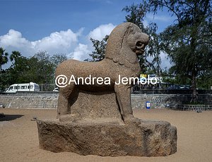 Pancha Rathas also known as Five Rathas or Pandava Rathas Sculpture of a lion | Andrea Jemolo