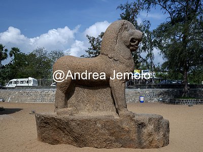Pancha Rathas also known as Five Rathas or Pandava Rathas Sculpture of a lion | Andrea Jemolo