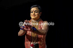 Kathakali Kathakali - Portrait of a Kathakali dancer while representing the condition of serenity | Andrea Jemolo