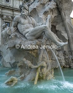 Fountain of the Four Rivers Statue representing the Ganges | Andrea Jemolo