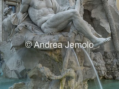 Fontana dei Fiumi Statua che rappresenta il Gange | Andrea Jemolo
