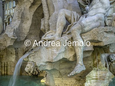 Fontana dei Fiumi Statua che rappresenta il Nilo | Andrea Jemolo