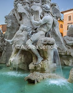 Fountain of the Four Rivers Statue representing the Danube | Andrea Jemolo