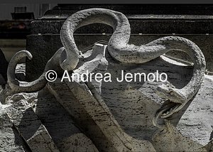Fountain of the Four Rivers The snake | Andrea Jemolo