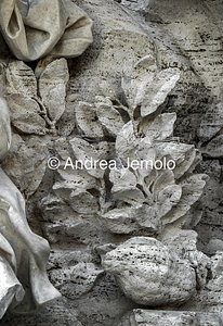 Fountain of the Four Rivers Marble representation of vegetation | Andrea Jemolo
