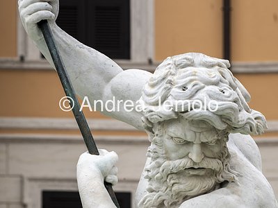 Fountain of Neptune Neptune fights against the octopus | Andrea Jemolo