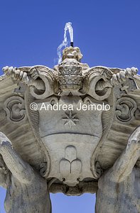 Triton Fountain in Piazza Bocca della Verità Coat of arms of the Albani family | Andrea Jemolo