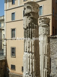 Temple of the Nymphs Two columns of peperino, covered in stucco, with Corinthian capitals in travertine | Andrea Jemolo
