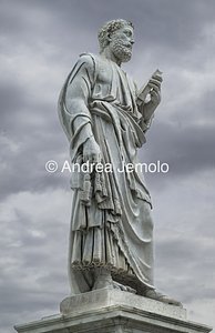 Ponte Sant'Angelo and the ten statues depicting Angels carrying the instruments of the Passion Saint Peter | Andrea Jemolo