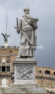 Ponte Sant'Angelo and the ten statues depicting Angels carrying the instruments of the Passion Saint Paul | Andrea Jemolo