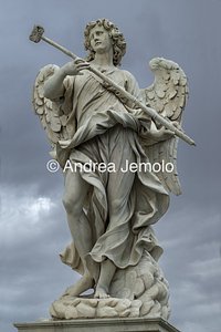 Ponte Sant'Angelo and the ten statues depicting Angels carrying the instruments of the Passion Angel with the Sponge | Andrea Jemolo
