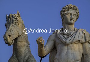 Campidoglio Dioscuri - Dioscuro con il cavallo | Andrea Jemolo