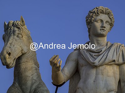 Campidoglio Dioscuri - Dioscuro con il cavallo | Andrea Jemolo