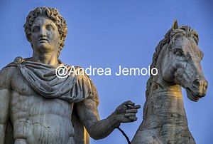 Campidoglio Dioscuri - Dioscuro con il cavallo | Andrea Jemolo